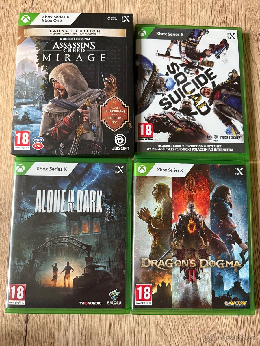 Prodám 4 hry pro Xbox Series X