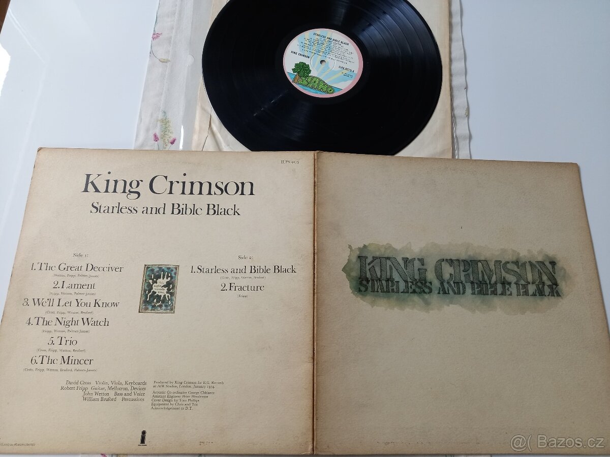 KING CRIMSON “Starless and Bible Black” /Island 1974/orig “r
