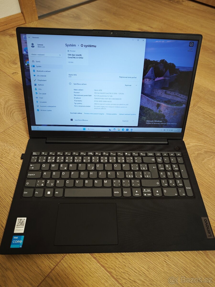 Notebook Lenovo V15 G4 IRU