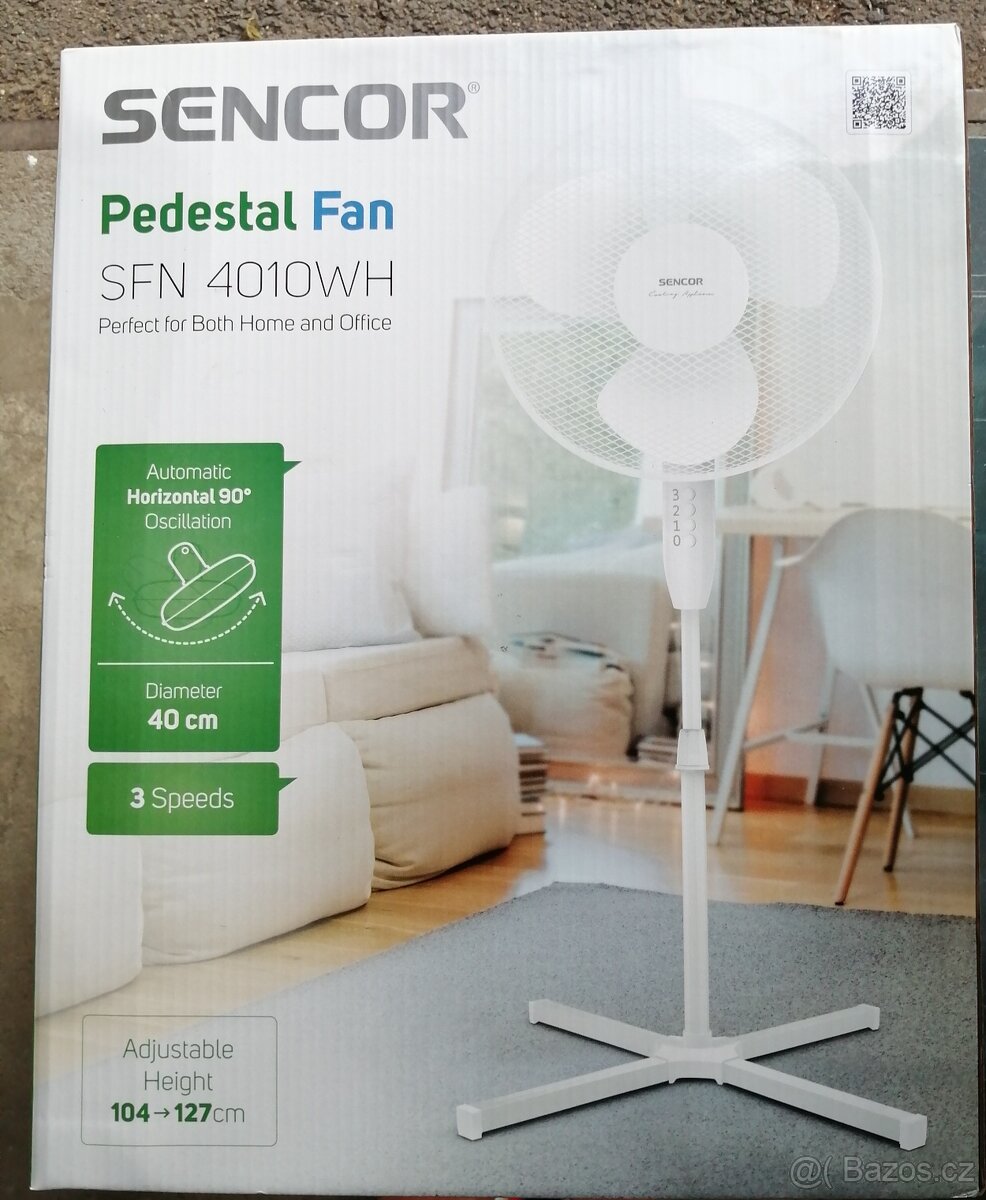 Stojanový ventilátor Sencor SFN 4010WH