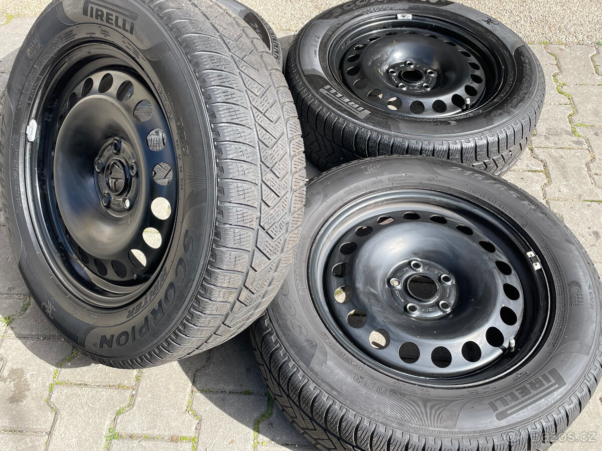 Zimní sada 5x112 Tiguan / Kodiag 215/65 R17 Pirelli