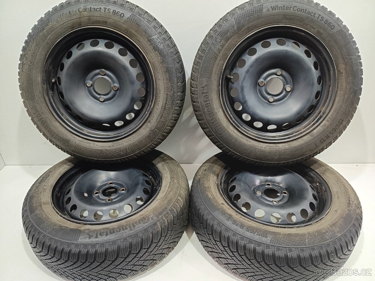 Zimní kola RENAULT 4x100 R15 ET45 pneu 195/65/15