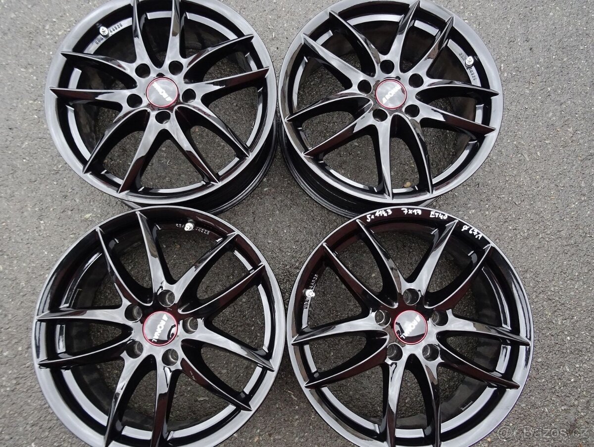 Alu disky černé Ronal, 17", 5x114.3, ET 40, šířka 7J
