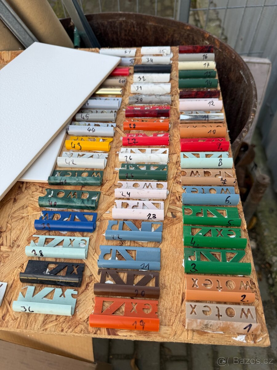 Ukončovací PVC lišty k obkladům