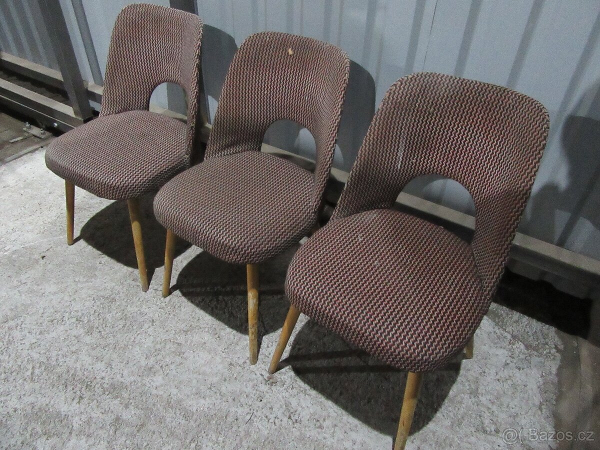 Nabízím retro židle Ton Oswald Haerdtl. Jen co je a foto. Ne
