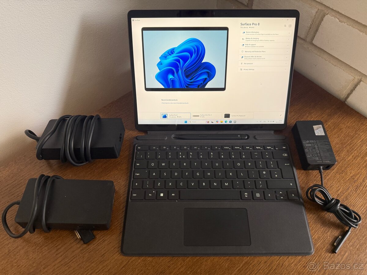 MS Surface Pro 8 i7 16 RAM 1TB Keyb. Pen - baterie +92%