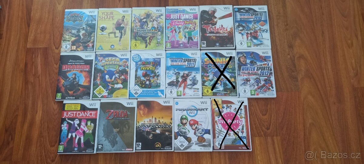 Prodám herní pecky na Nintendo Wii