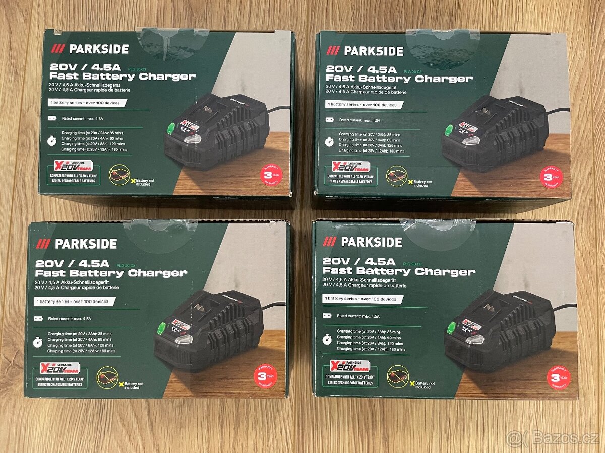 Parkside - Rychlonabíječka PLG 20 C3 - Nova + Zaruka