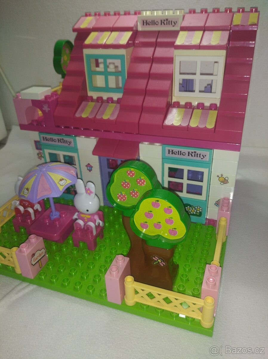 Hello Kitty velký domek se zahradou, stavebnice UNICO Plus