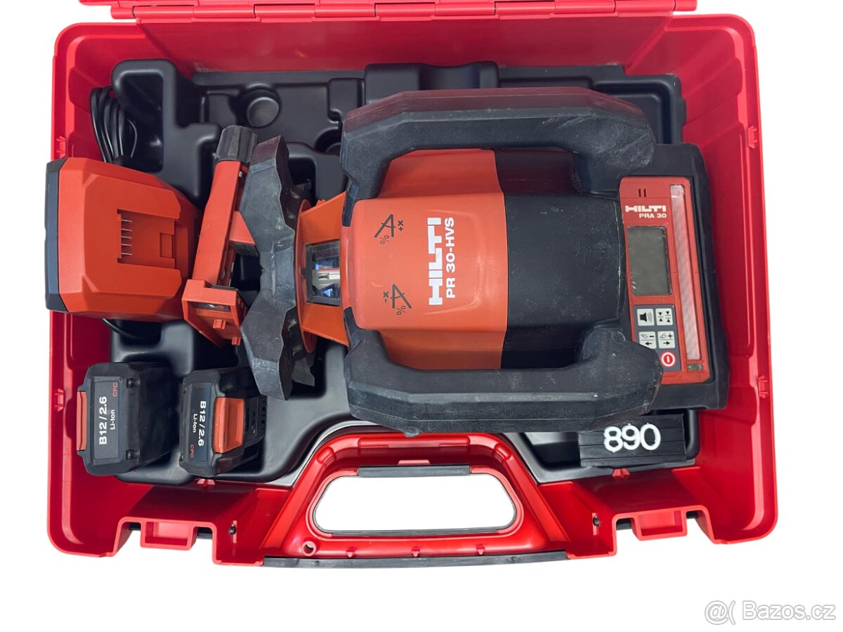 Rotační laser HILTI PR 30-HVS A12 horizont, vertákála, sklon