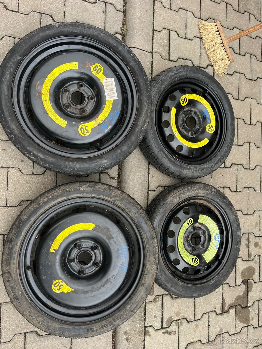 Dojezdová kola Škoda vw 5x112