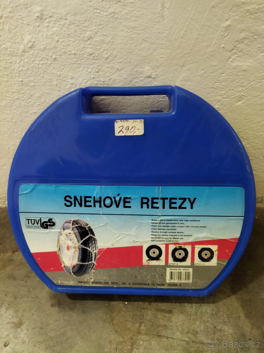 Sněhové řetězy na velikost kola 12, 13, 14