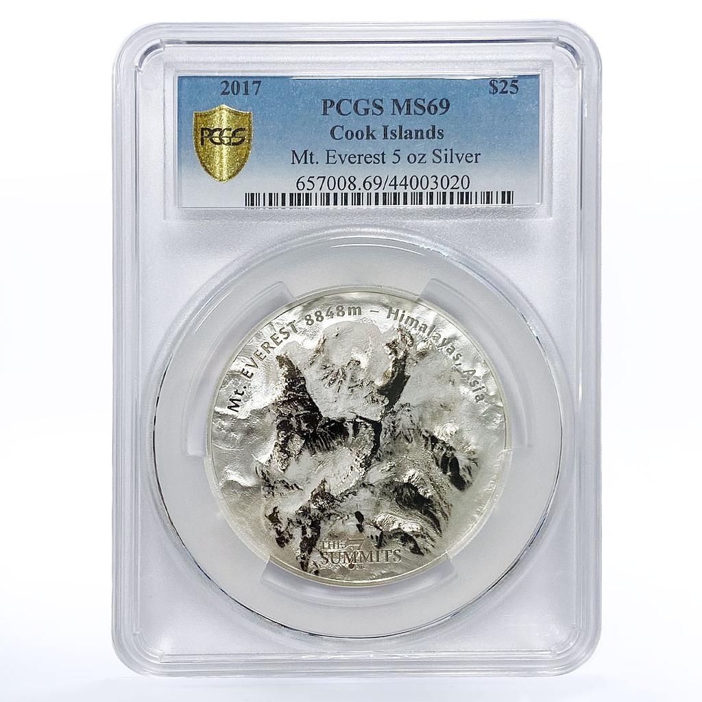 Exkluzivní stříbrná mince Mt. Everest (Seven Summits) 5 Oz