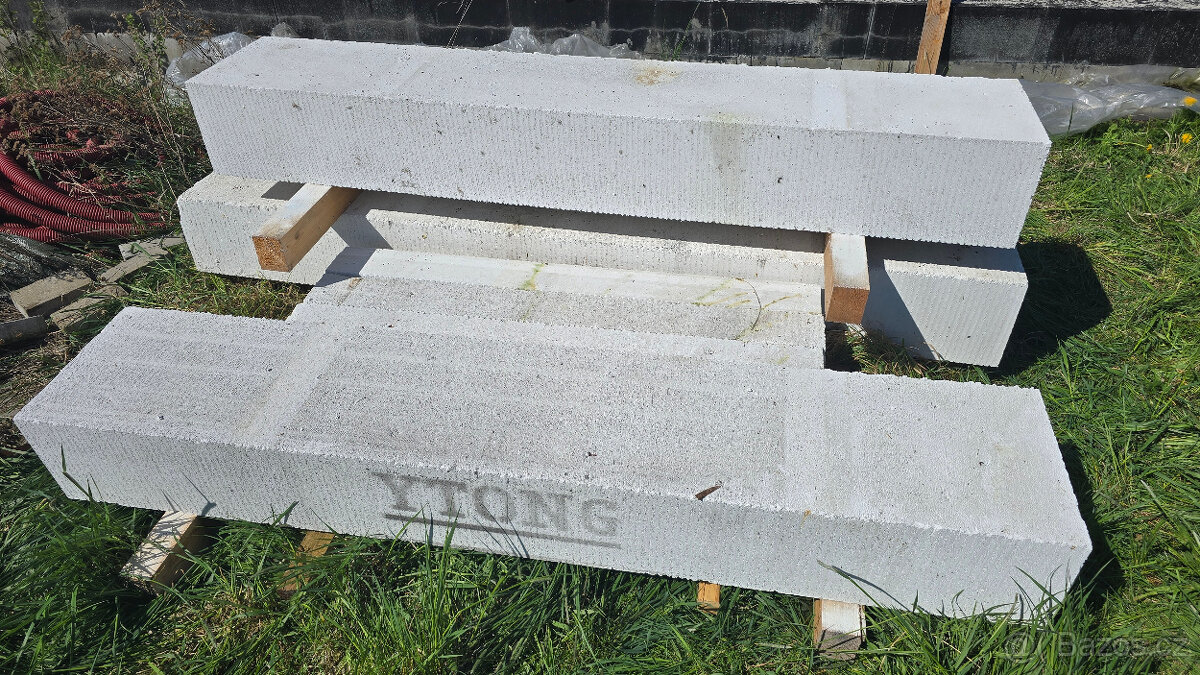 Nosný překlad YTONG 375x2000mm a nenosný 125x1250mm
