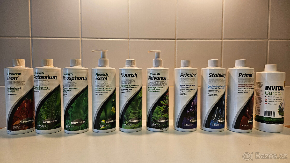 Pripravky pro akvaristiku a rostliny - KOMPLET