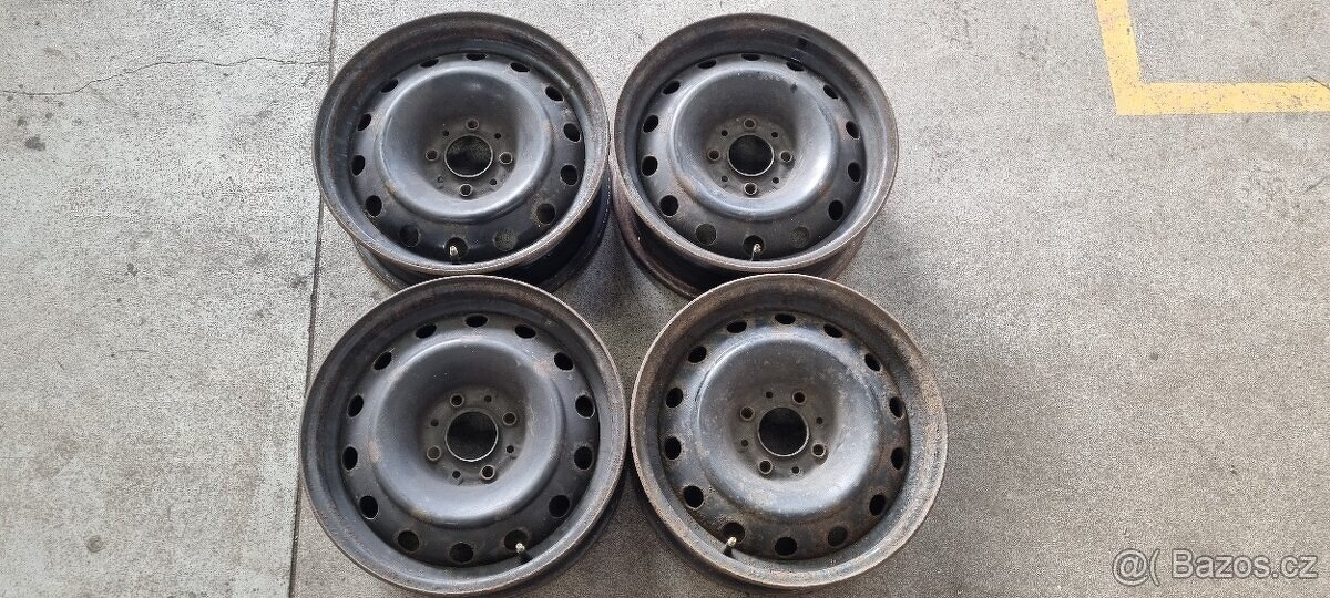 Plechové disky Peugeot Citroen 4x108 6x15 ET 18 střed 65 mm