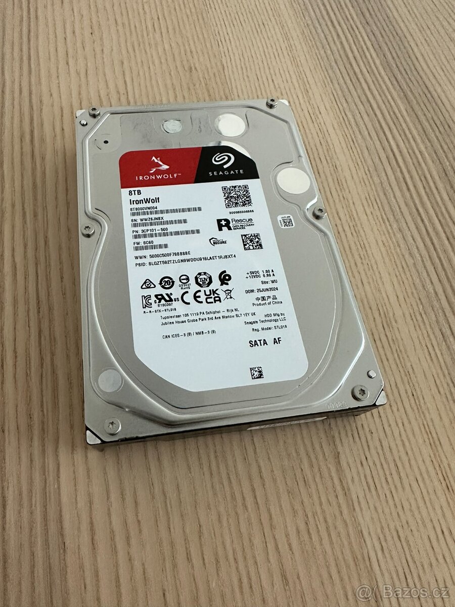 Nový nepoužitý HDD 8TB