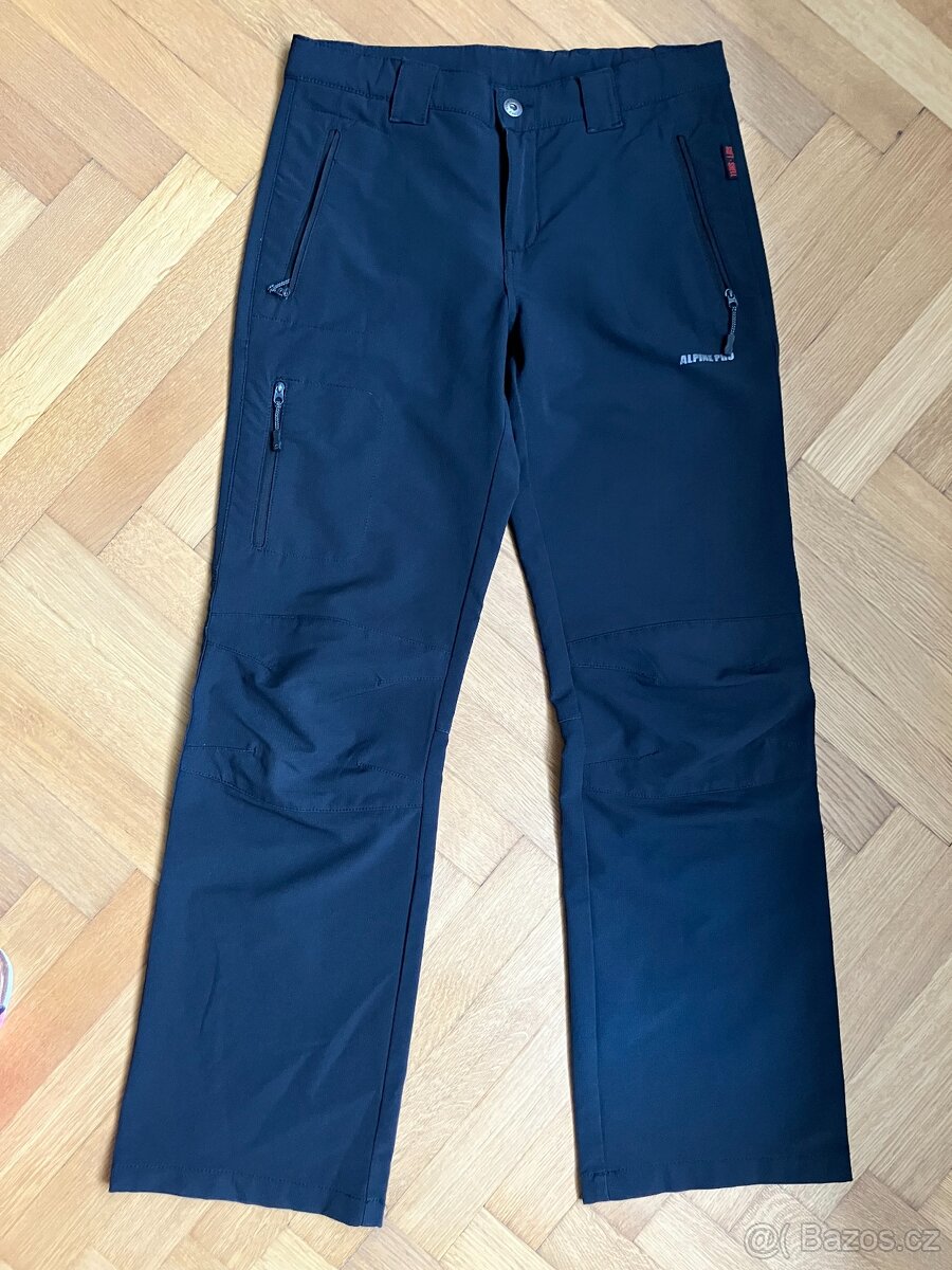Letní softshellové kalhoty AlpinePro vel. 152/158