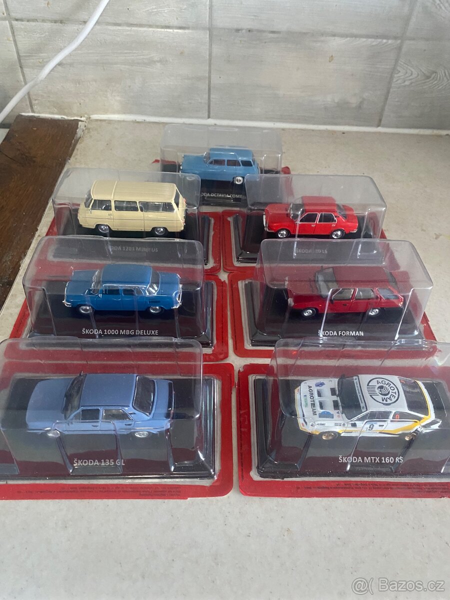Modely aut Škoda abrex de agostini 1:43