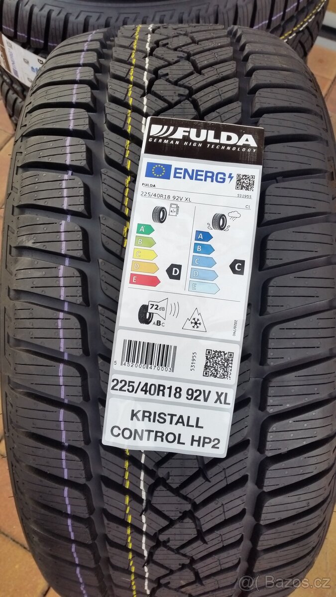 Zimní pneumatiky FULDA 225/40 R18 92V XL NOVÉ r.v. 2025