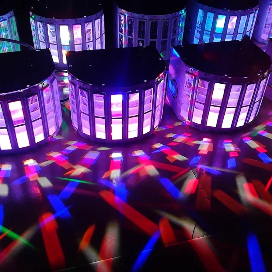 Lixada 24W RGBW DJ Párty světlo Projector, 6 kanálů, DMX 512