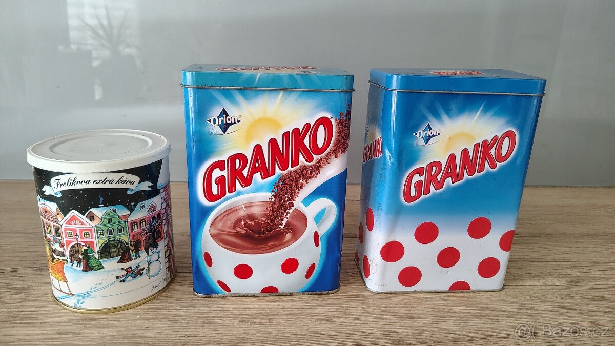 Plechové dózy Granko