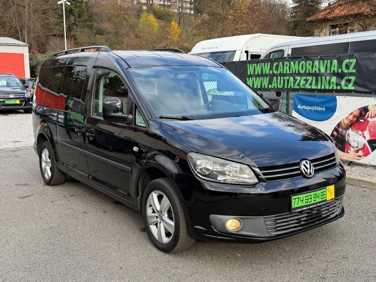 VOLKSWAGEN CADDY MAXI 2,0 TDI-103 KW, 7 MÍST, PARK. SENZORY