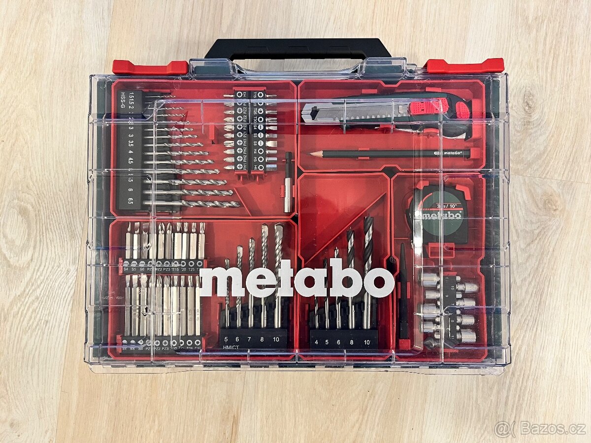 AKU vrtací šroubivák a nářadí metabo sb 18 set