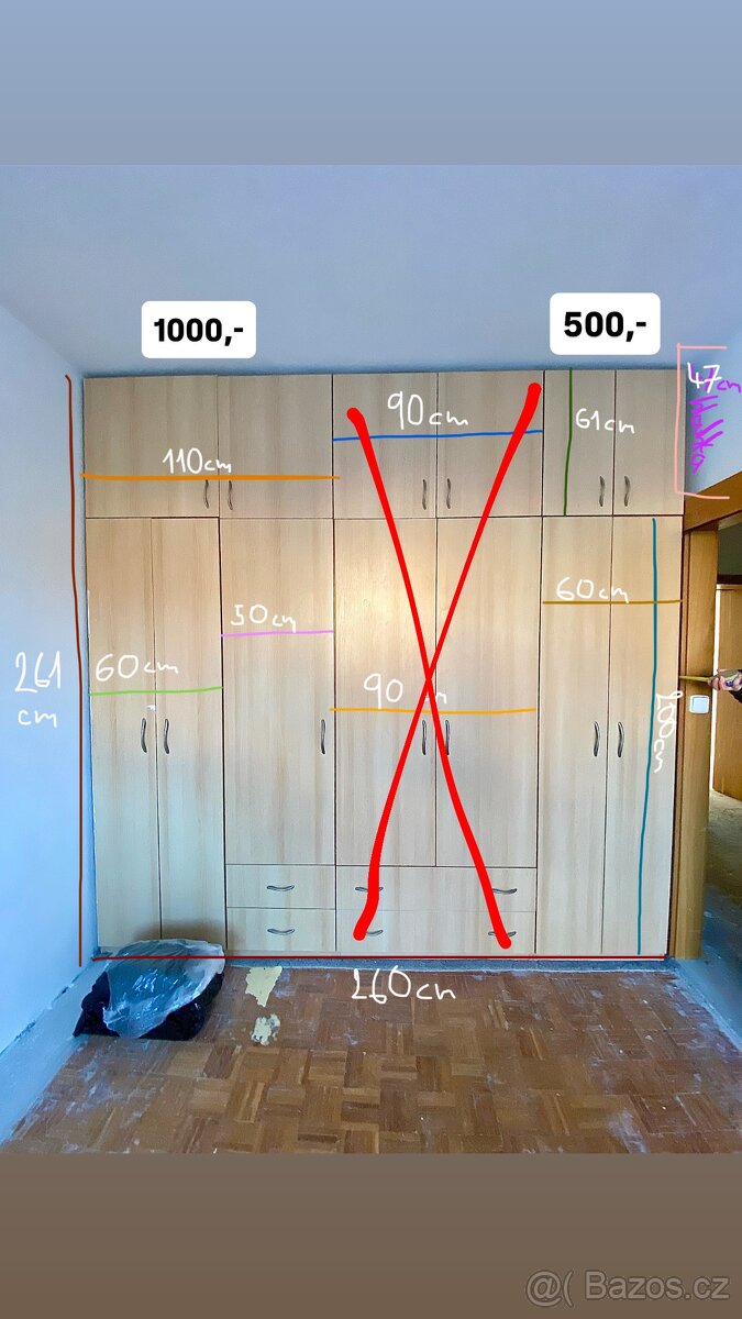 Velká šatní skříň