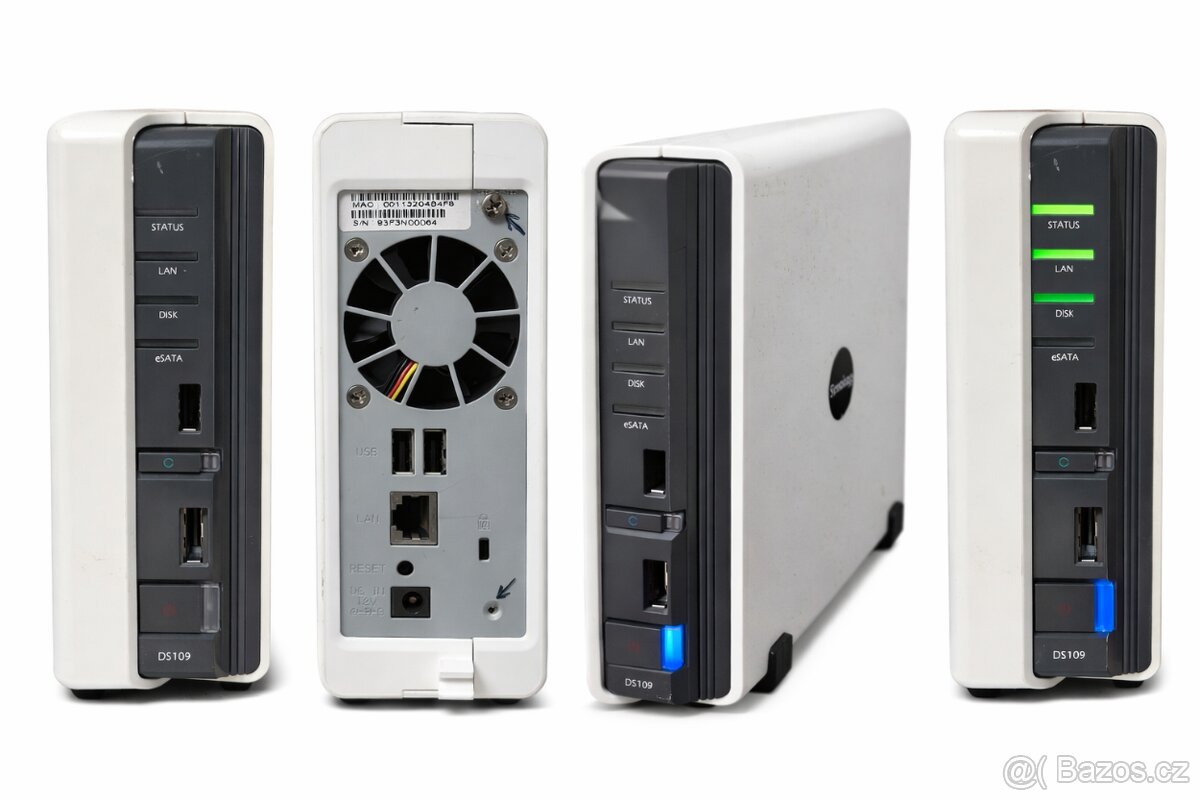 Synology DS109 – NAS server pro 1 disk | funkční | bez disku