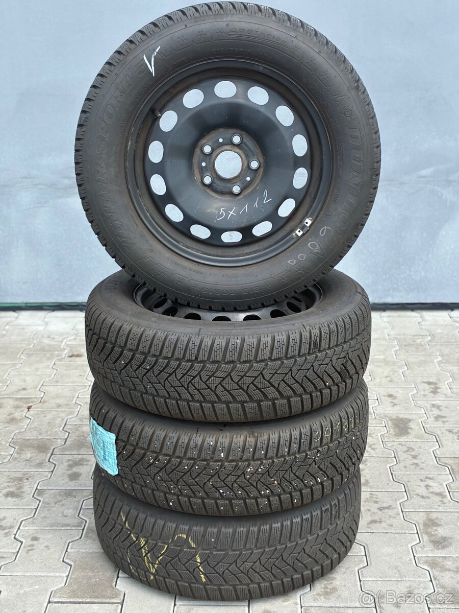 215/60 R16 5x112 |Originální sada plechových disků