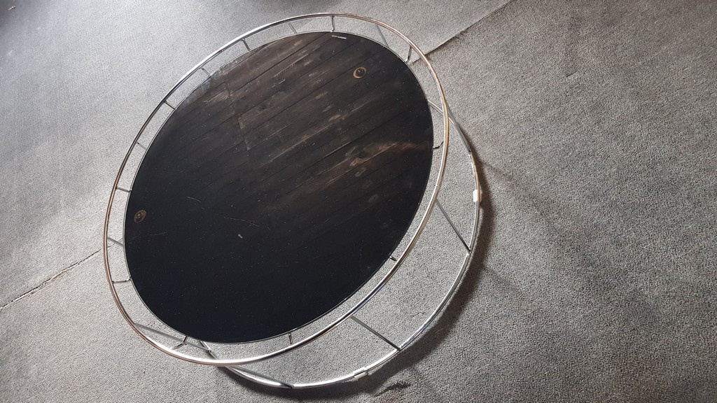 Kulatý stůl 100cm, sklo 90cm/1cm