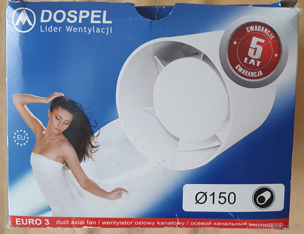 potrubní ventilátor Dospel euro 3