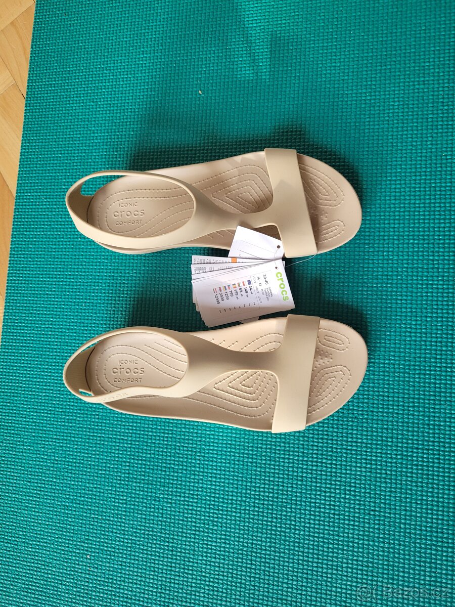 Sandály Crocs Serena BÉŽOVÁ