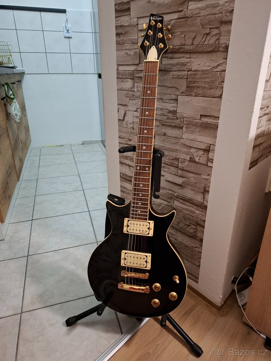Vintage VHE100 Black – Elektrická kytara
