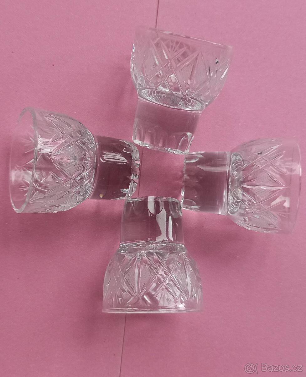 Bohemia Crystal broušené křišťálové - panáky
