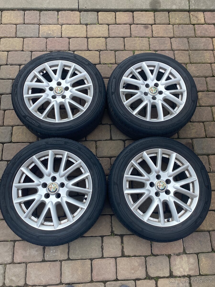 ALU ALFA 159 5X110 R17 SADA LÉTO KOMPLET