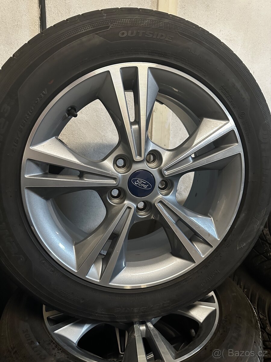 5x108 R16 7J ET50 Ford + letné 215/55 R16 Hankook