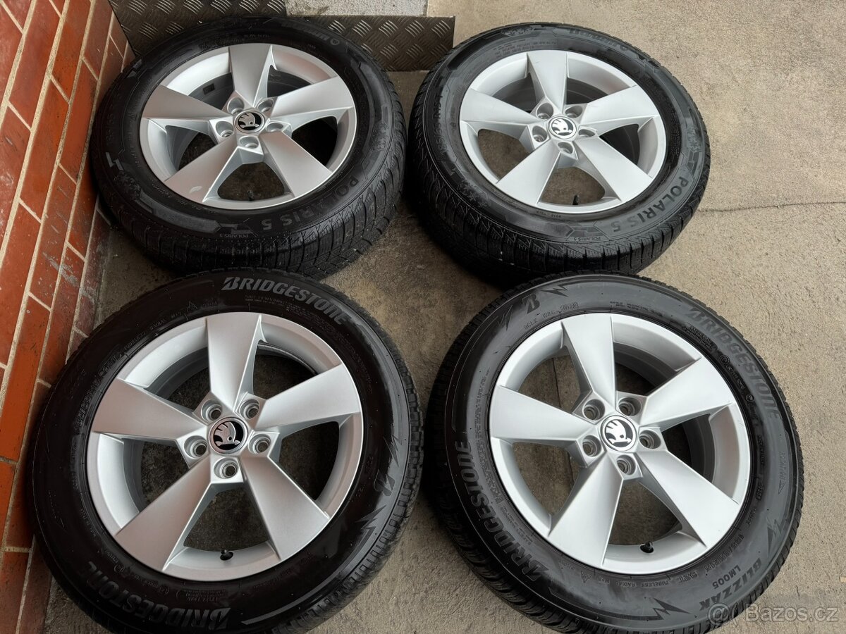 Alu 15" 5x100 škoda HADAR zimní 70% F4, DOT2023
