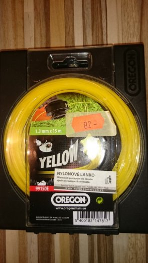 Nylonová struna OREGON 1,3mm x 15m profil hvězdička