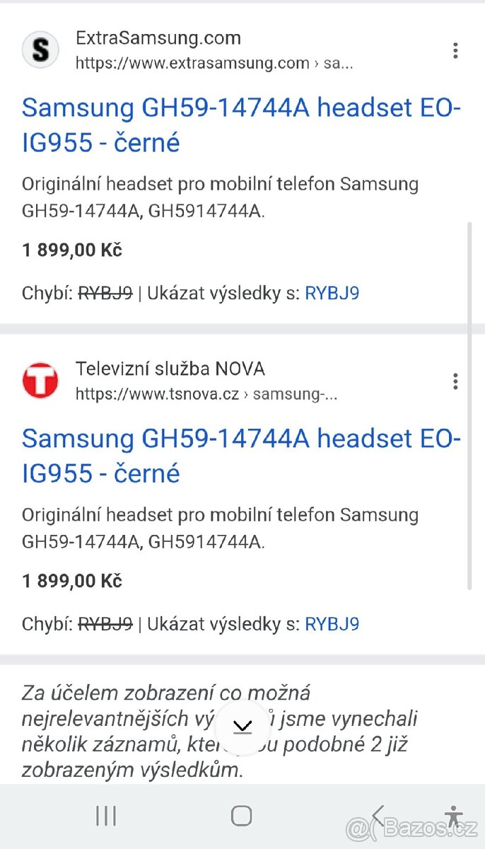 Sluchátka Samsung AKG