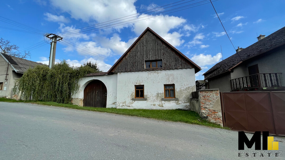 Prodej rodinného domu  85 m2, Slavětín u Litovle, plocha par