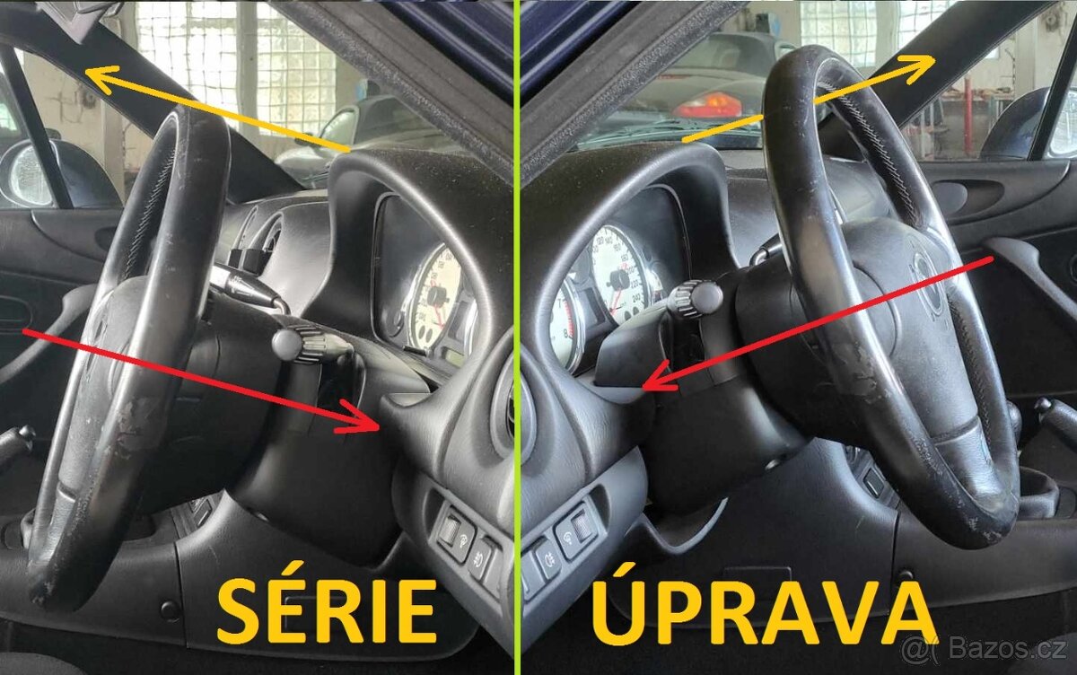 MX5 - úprava polohy volantu pro vyšší postavy