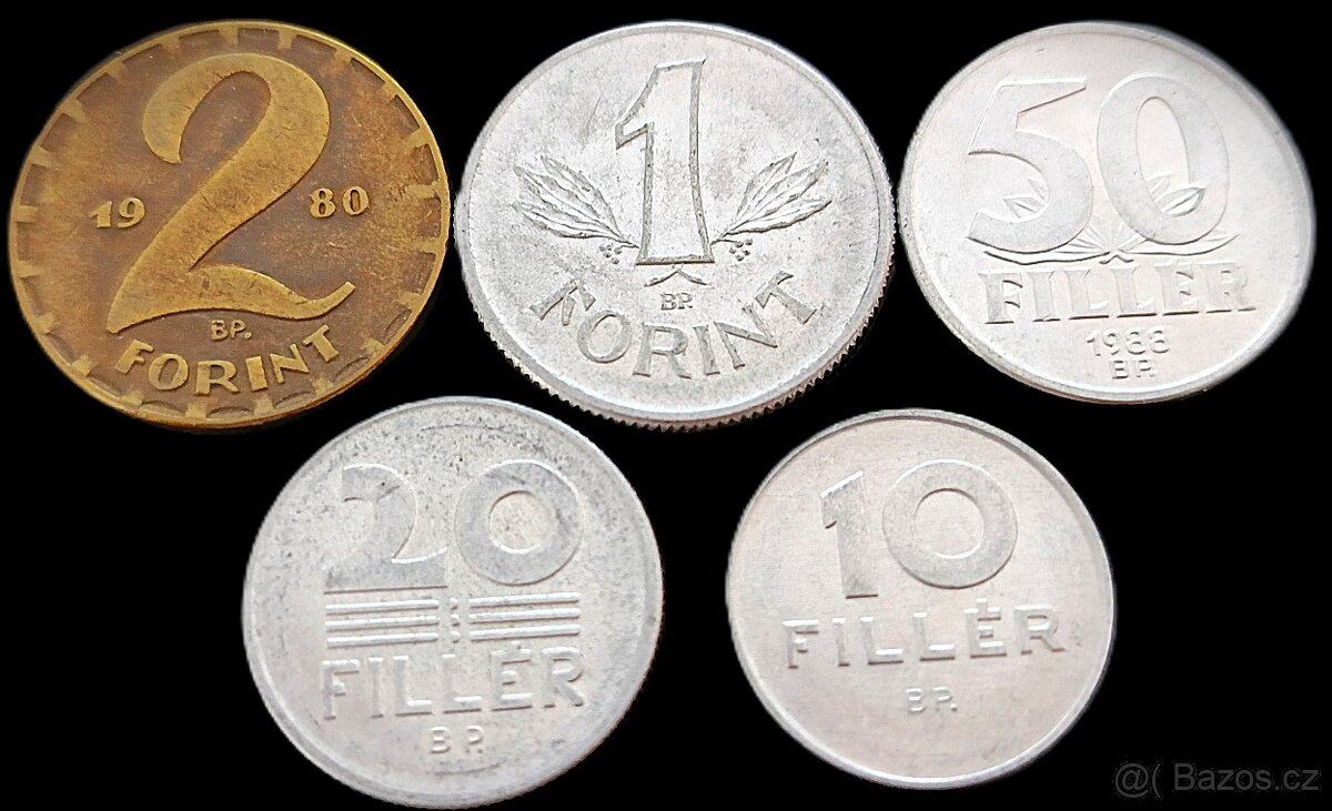 Sada mincí Maďarsko 10 fillér - 2 forinty 1950-89