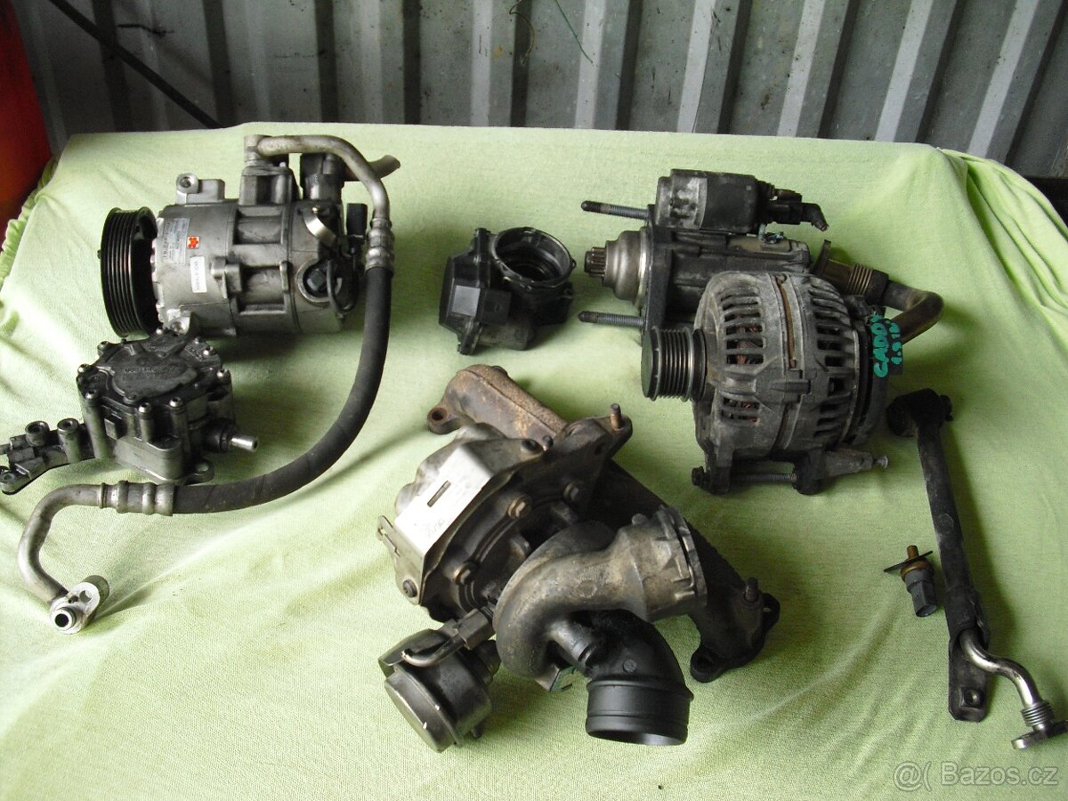 VW CADDY  1,9 TDi 2008-TURBO,ALTERNATOR