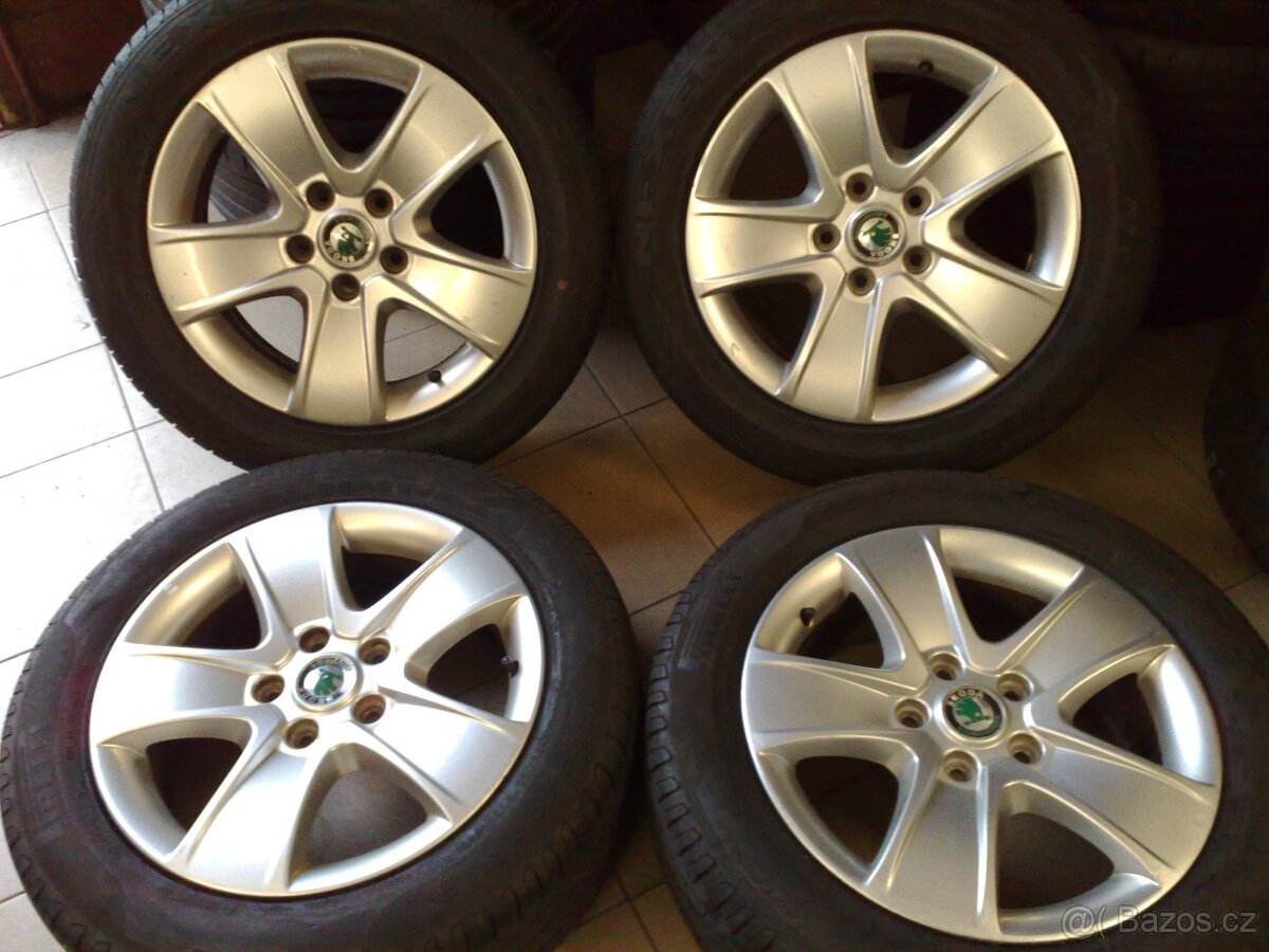 alu kola skoda 5x112 r16 original skoda 205/55/16