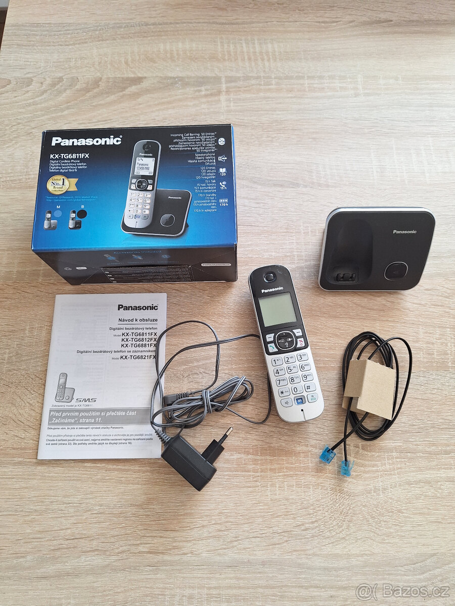PANASONIC KX-TG6811FXB bezdrátový telefon
