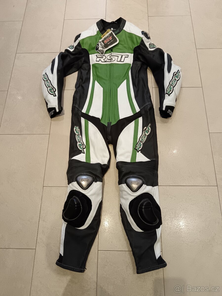 RST-Pánská kožená moto kombinéza, jednodílná
