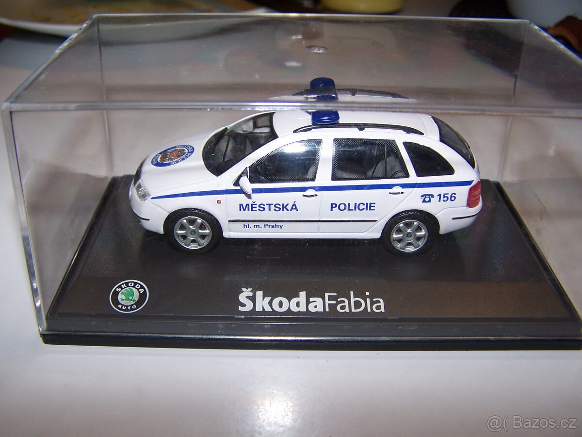 Škoda Fabia Combi - městská policie Praha 1/43 model ABREX