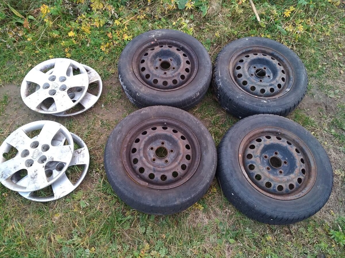 zimni kola 4x108 5,5Jx15CH ET47 pneu 185/65/15